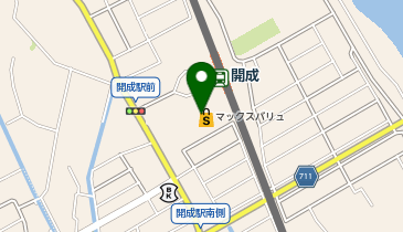 QBハウス(キュービーハウス) マックスバリュ開成駅前店の地図画像