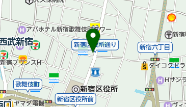 ルーツゴルフスクール 新宿校の地図画像