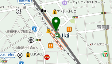 QBハウス(キュービーハウス) 東武川越駅店の地図画像