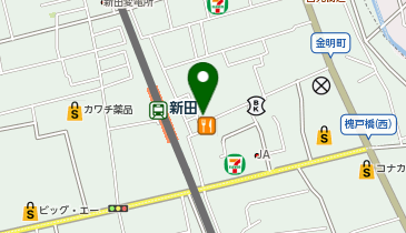 QBハウス(キュービーハウス) 東武新田駅店の地図画像