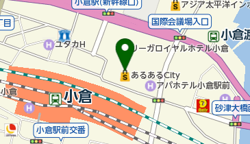 マチ★アソビCAFE(カフェ) 北九州の地図画像