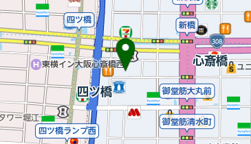 ジャニランド 心斎橋本店の地図画像