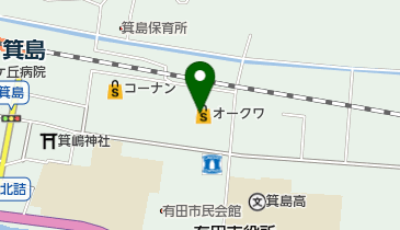 花フローレ オークワ箕島店の地図画像
