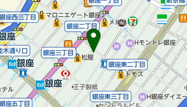 松屋銀座マロニエ通り館の地図画像