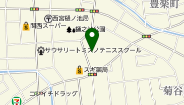 生活協同組合コープこうべ コープ苦楽園の地図画像