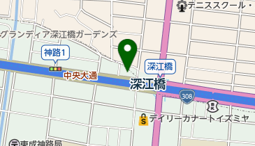 炭火焼鳥 かわ八の地図画像