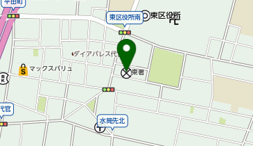 愛知県東警察署の地図画像