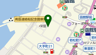 函館朝市 どんぶり横丁市場の地図画像