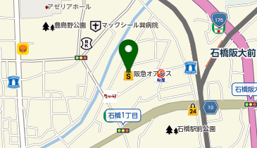 パレット 石橋店の地図画像