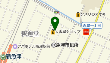 大阪屋ショップ 魚津釈迦堂店の地図画像