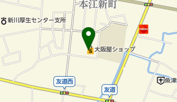 大阪屋ショップ 魚津本江店の地図画像