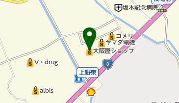 大阪屋ショップ 入善店の地図画像