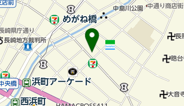 ファイテンショップ長崎中央店の地図画像