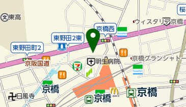 ファイテンショップ 京橋店の地図画像