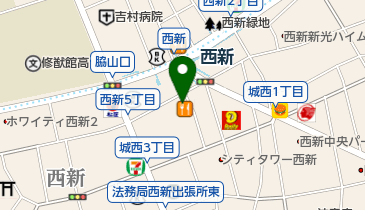 武田メガネ 西新店の地図画像