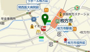 イーハウス枚方駅前店の地図画像