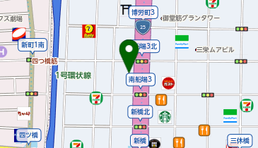 TESLA(テスラ) 心斎橋の地図画像