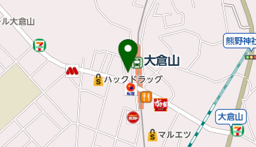 ザ・ダイソー 大倉山駅前店の地図画像
