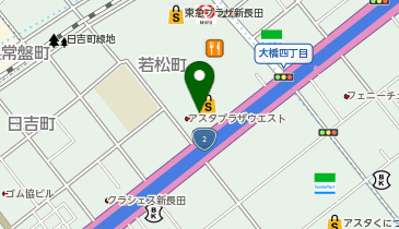 スーパーマルハチ 新長田店の地図画像