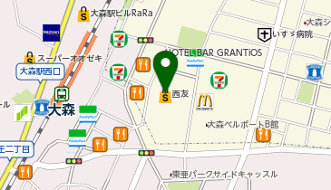 QB HOUSE(キュービーハウス) 西友大森店の地図画像