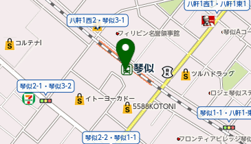 QBハウス(キュービーハウス) JR琴似駅店の地図画像