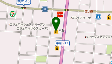 QBハウス(キュービーハウス) 西友平岸店の地図画像
