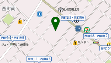 QBハウス(キュービーハウス) 西友西町店の地図画像