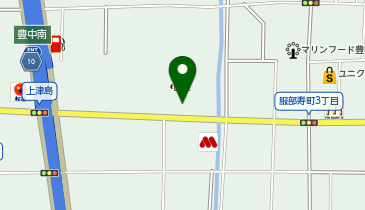 ペットワールド アミーゴ 豊中服部店の地図画像