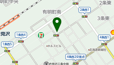 富士メガネ 岩見沢駅前店の地図画像