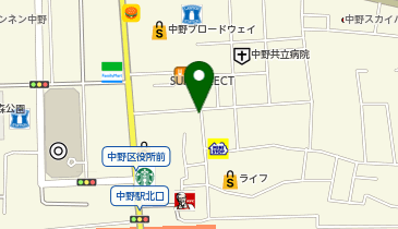 玉 バラそば屋 中野店の地図画像