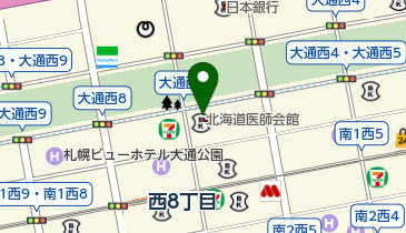北海道医師会館の地図画像