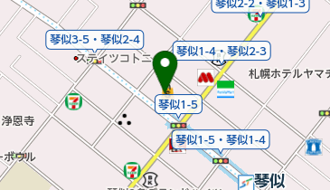 アフラック イオン札幌琴似店の地図画像