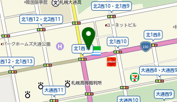 札幌弁護士会の地図画像