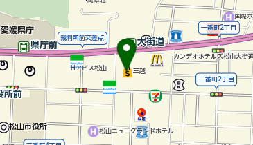 愛媛フットサルパーク 松山三越の地図画像