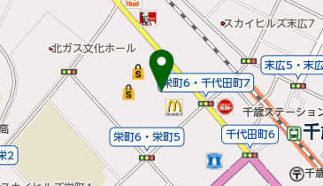 渡部商店 イオン千歳店の地図画像