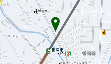 塩豚骨らー麺雄 摂津店の地図画像