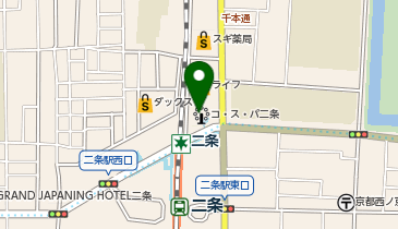 コ・ス・パ 二条の地図画像