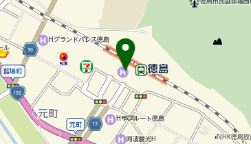 ヴィレッジヴァンガード 徳島駅クレメントプラザ店の地図画像