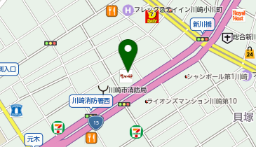 吉兆 川崎中央店の地図画像