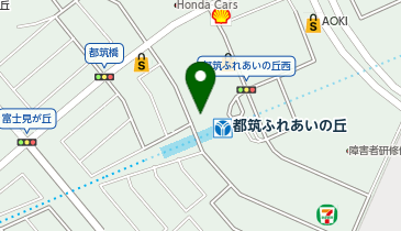 LOVELY(ラブリークリーニング) ふれあいの丘店の地図画像