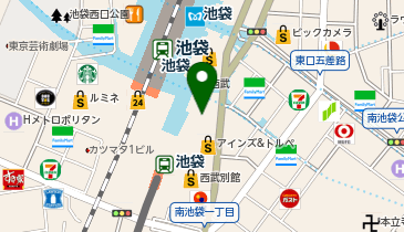 東京メガネ 西武池袋店の地図画像