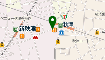 焼き鳥野島の地図画像