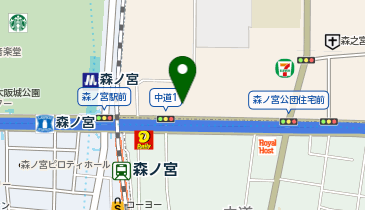 大阪がん循環器病予防センターの地図画像