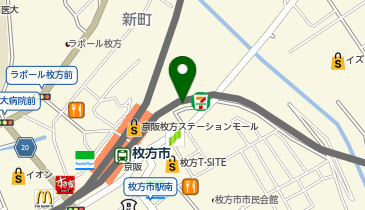 Baan Hana(バーン・ハナ) 京阪枚方市駅店の地図画像