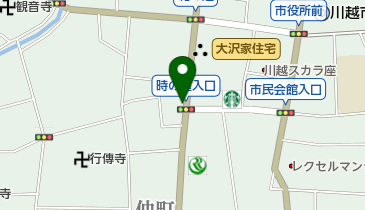 茶和々川越店の地図画像