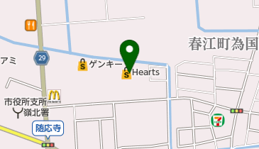 Hearts(ハーツ) はるえ店の地図画像