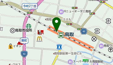 シャミネ鳥取の地図画像