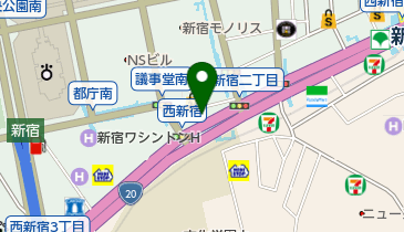 新宿第二佐山ビルの地図画像