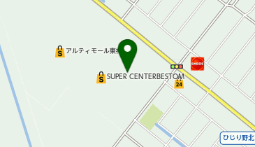 メガネのプリンス 東神楽BESTOM店の地図画像