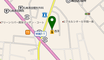 メガネのプリンス 清田西友店の地図画像